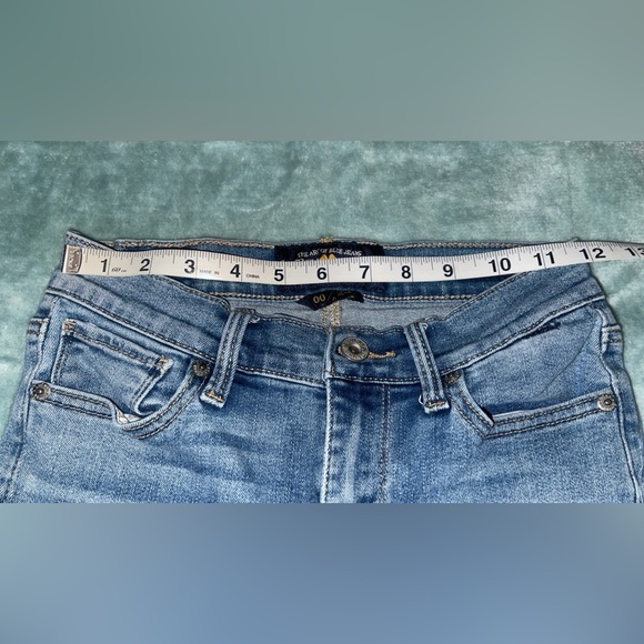 Lucky Brand Brooke Skinny Jeans Size 00 Paint Splatter Denim - Picture 6 of 9